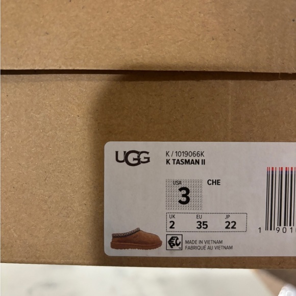 UGG Tasman II Slipper Big Kids Suede Upper 1019066K Chestnut 100% Original New - Picture 14 of 14